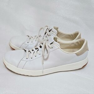 Cole Haan GrandPro Tennis Sneakers Women Leather White Size 8.5